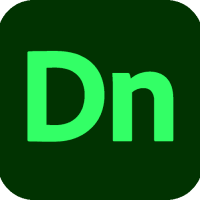 Adobe dimension logo.