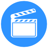 Video koulutusten logo, jossa klaffi.