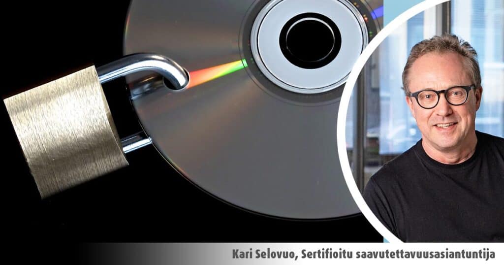 CD levy, jossa reikä ja siinä riippulukko.